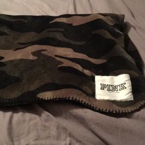 Victoria secret pink cami blanket with fleece on one side